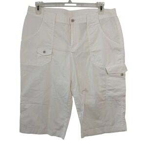 Columbia Cargo Capri Pants Size 14 White